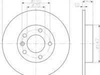 Disc frana OPEL CORSA D, VAUXHALL CORSA Mk III (D) (L_8), VAUXHALL CORSAVAN Mk III (D) - MINTEX MDC2230