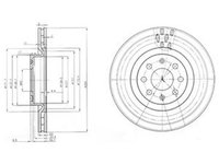 Disc frana OPEL CORSA E DELPHI BG3944