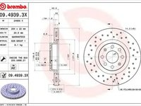 Disc frana OPEL CORSA E Van BREMBO 0949393X