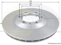 Disc frana OPEL FRONTERA A Sport (5_SUD2) (1992 - 1998) COMLINE ADC0705V piesa NOUA