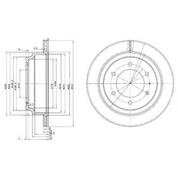Disc frana OPEL FRONTERA A Sport 5 SUD2 DELPHI BG3