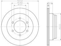 Disc frana OPEL FRONTERA A Sport (5_SUD2), VAUXHALL FRONTERA Mk I (A) Sport, VAUXHALL FRONTERA Mk I (A) - HELLA PAGID 8DD 355 106-021