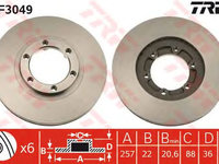 Disc frana OPEL FRONTERA - OEM-TRW: DF3049|DF3049 - W02224984 - LIVRARE DIN STOC in 24 ore!!!