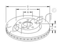 Disc frana OPEL INSIGNIA combi TOPRAN 208004