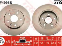 Disc frana OPEL INSIGNIA limuzina TRW DF4995S