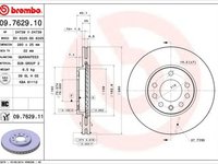 Disc frana OPEL MERIVA BREMBO 09762911