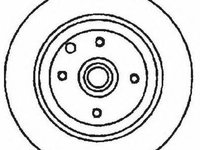 Disc frana OPEL MONZA E (39_, 49_), OPEL KADETT E Cabriolet (43B_), OPEL KADETT E hatchback (33_, 34_, 43_, 44_) - JURID 561530J