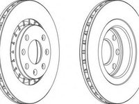 Disc frana OPEL MONZA E (39_, 49_), OPEL KADETT E Cabriolet (43B_), OPEL KADETT E combi (35_, 36_, 45_, 46_) - FERODO DDF206