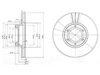 Disc frana OPEL MOVANO autobasculanta H9 DELPHI BG3553