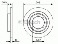 Disc frana OPEL MOVANO B bus - OEM - BOSCH: 0986479A93|0 986 479 A93 - W02373497 - LIVRARE DIN STOC in 24 ore!!!