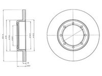 Disc frana OPEL MOVANO B caroserie DELPHI BG4344