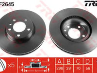 Disc frana OPEL OMEGA A (16_, 17_, 19_) (1986 - 1994) TRW DF2645