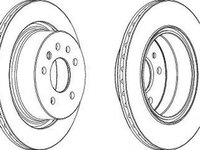 Disc frana OPEL OMEGA B 25 26 27 FERODO DDF1366