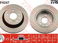 Disc frana OPEL OMEGA B 25 26 27 TRW DF4247