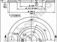 Disc frana OPEL SENATOR B (29_), OPEL OMEGA A combi (66_, 67_), OPEL OMEGA A (16_, 17_, 19_) - BREMBO 09.5749.10