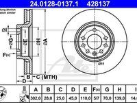 Disc frana OPEL SIGNUM ATE 24012801371