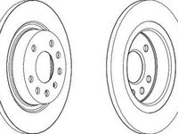 Disc frana OPEL SIGNUM FERODO DDF1288