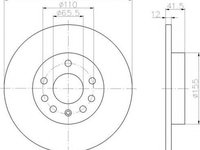 Disc frana OPEL SIGNUM HELLA 8DD355109211