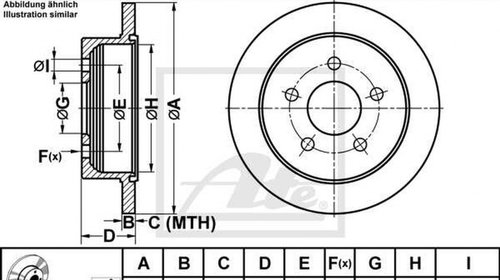 Disc frana OPEL SINTRA ATE 24011101331