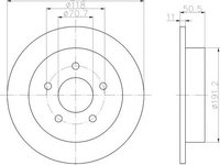 Disc frana OPEL SINTRA, PONTIAC TRANS SPORT, CHEVROLET TRANS SPORT - TEXTAR 92099800