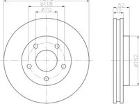 Disc frana OPEL SINTRA, PONTIAC TRANS SPORT, CHEVROLET TRANS SPORT - MINTEX MDC1071