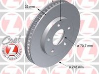 Disc frana OPEL SINTRA ZIMMERMANN 430147920