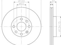 Disc frana OPEL TIGRA (95_) - OEM - MEYLE ORIGINAL GERMANY: 6155216005|615 521 6005 - W02370412 - LIVRARE DIN STOC in 24 ore!!!