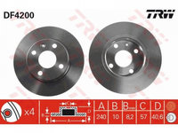 Disc frana Opel TIGRA TwinTop 2004-2016 #2 08973910