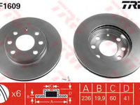 Disc frana OPEL VECTRA A (86_, 87_) (1988 - 1995) TRW DF1609