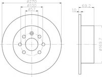 Disc frana OPEL VECTRA B (36_) (1995 - 2002) TEXTAR 92075503