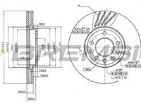 Disc frana OPEL VECTRA B 36 BREMSI DBA810V