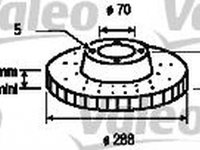 Disc frana OPEL VECTRA B 36 VALEO 197226