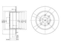 Disc frana OPEL VECTRA B hatchback 38 DELPHI BG3141