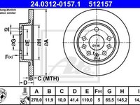 Disc frana OPEL VECTRA C combi ATE 24031201571