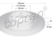 Disc frana OPEL VECTRA C GTS TOPRAN 206506