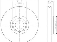 Disc frana OPEL VECTRA C, OPEL VECTRA C GTS, VAUXHALL VECTRA Mk II (C) - MINTEX MDC1557