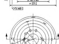 Disc frana OPEL VECTRA C, OPEL VECTRA C GTS, VAUXHALL VECTRA Mk II (C) - BREMBO 08.9511.11