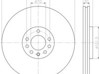 Disc frana OPEL VECTRA C, OPEL VECTRA C GTS, VAUXHALL VECTRA Mk II (C) GTS - MINTEX MDC2385