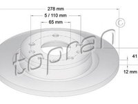 Disc frana OPEL VECTRA C TOPRAN 206506