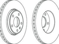 Disc frana OPEL VIVARO caroserie F7 FERODO DDF1204