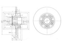 Disc frana OPEL VIVARO Combi J7 DELPHI BG9031RS