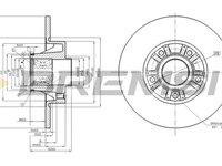 Disc frana OPEL VIVARO platou sasiu E7 BREMSI DBB498S