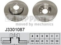 Disc frana OPEL VIVARO platou sasiu E7 NIPPARTS J3301087