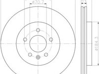 Disc frana OPEL ZAFIRA C (P12), VAUXHALL ZAFIRA Mk III (P12) - HELLA PAGID 8DD 355 118-281