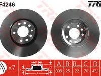 Disc frana OPEL ZAFIRA TOURER C P12 TRW DF4246