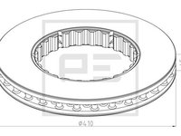 Disc frana PE Automotive 146.223-10A