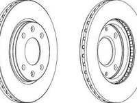 Disc frana PEUGEOT 106   (1A, 1C) (1991 - 1996) FERODO DDF214