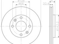 Disc frana PEUGEOT 106   (1A, 1C) (1991 - 1996) TEXTAR 92043103