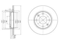 Disc frana PEUGEOT 106 I 1A 1C DELPHI BG2213