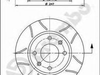 Disc frana PEUGEOT 106 II (1) (1996 - 2016) BREMBO 08.2985.75 piesa NOUA